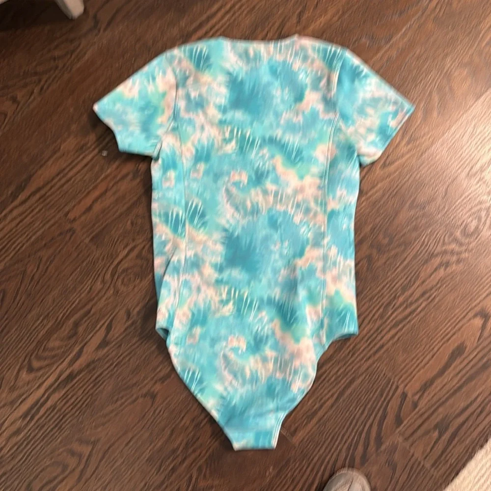 Blue Tie-Dye Women's Swimwear‎